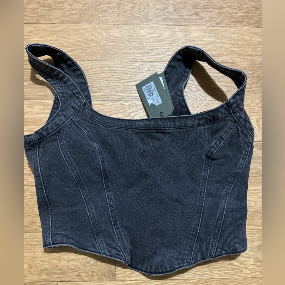 All saints Jean corset top
